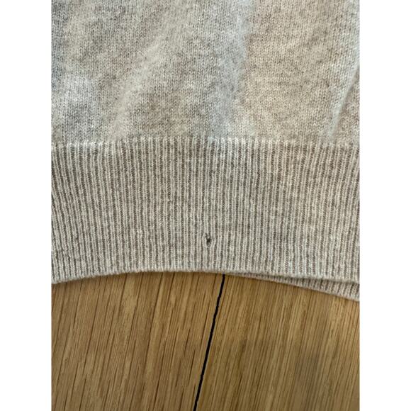 Mens Joseph and Lyman Oatmeal 100% Cashmere Vneck Sweater Large - Picture 3 of 3